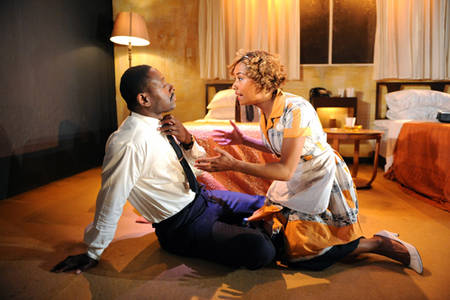  David Harewood and Lorraine Burroughs in The Mountaintop