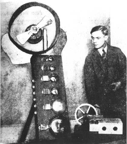 George Antheil with bells and propellors for Ballet mécanique, New York, 1927