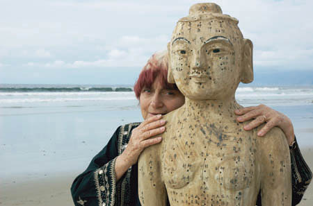 Agnes Varda and a friend in The Beaches of Agnes