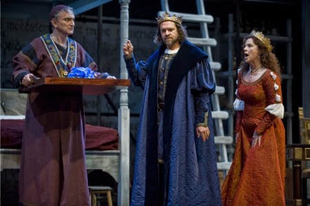 Rocco Sisto, Tom O'Keefe and Maureen O'Flynn in the Shakespeare and Company production of The Taster