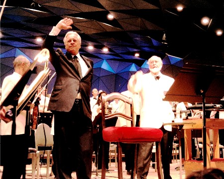 TCM Host Robert Osbourne, Williams and the Boston Pops at Tanglewood Photo: Bernell