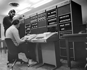 Dennis Ritchie, Ken Thompson and PDP-11