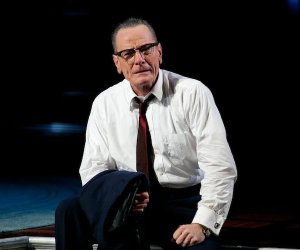 Bryan Cranston as LBJ in ALL THE WAY at the American Repertory Theater