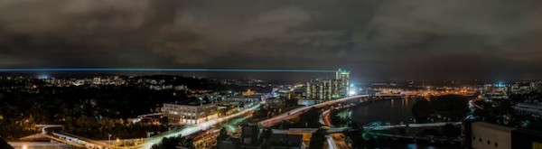 Laser Panorama over Boston