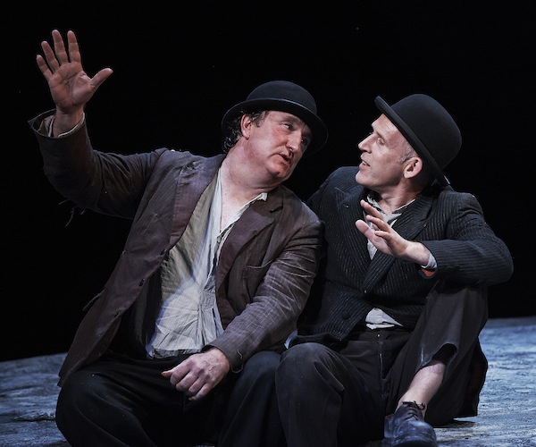 (L to R) Gary Lydon as Estragon, Conor Lovett as Vladimir in the production of "Waiting for Godot."