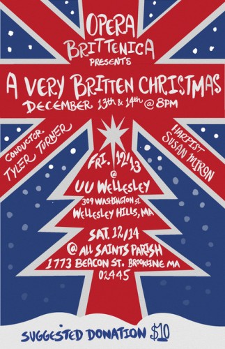 You'll have two chances to catch "A Very Britten Christmas" this week.