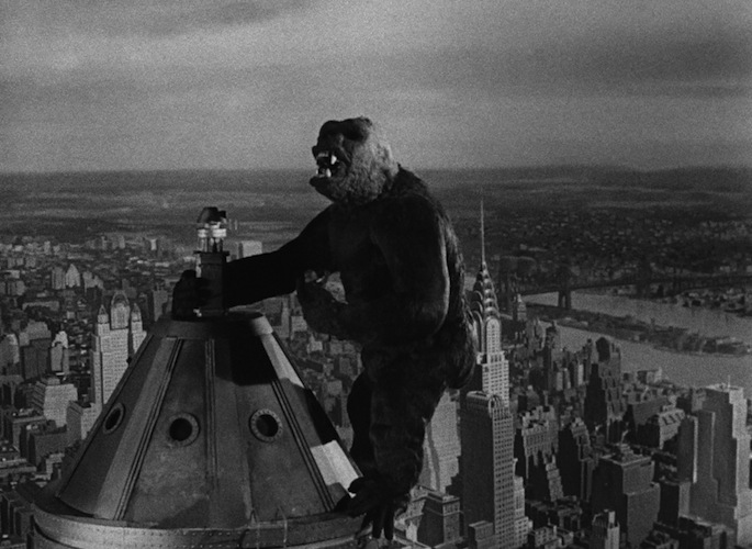 A moment of fleeting triumph in 1933's "King Kong."