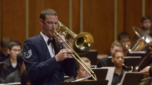 Trombone soloist Technical Sergeant Matthew C. Erickson