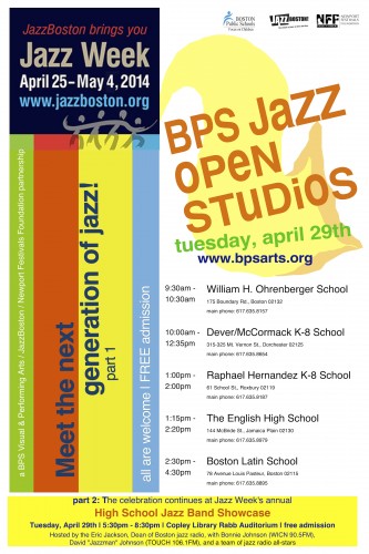 Boston Public Schools Jazz Open Studios