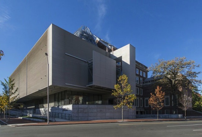 Exterior view of Harvard Art Museum from Prescott and Broadway. Photo: courtesy of the Harvard Art Museum.