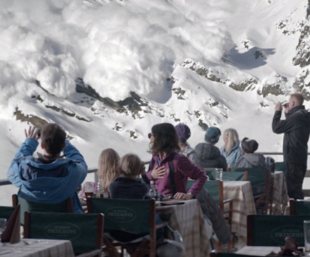 A scene from "Force Majeure" -- Be afraid, very afraid.