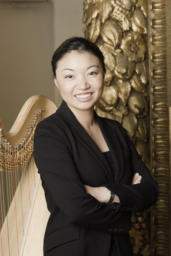 Harpist Jessica Zhou is busy this week -- she will be performing as part of First Monday and with the Longwood Symphony Orchestra
