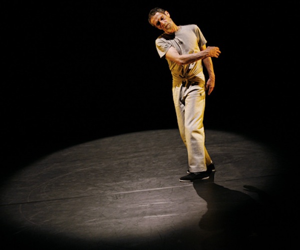 Dancer Steve Paxton in action at theJerome Robbins Theater Baryshnikov Arts Center in 2010. Photo: Julieta Cervantes