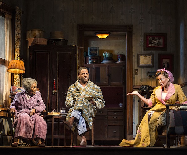 L-R: Cicely Tyson, Blair Underwood and Vanessa Williams in the Broadway revival of Horton Foote’s “The Trip to Bountiful." Photo: Craig Schwartz