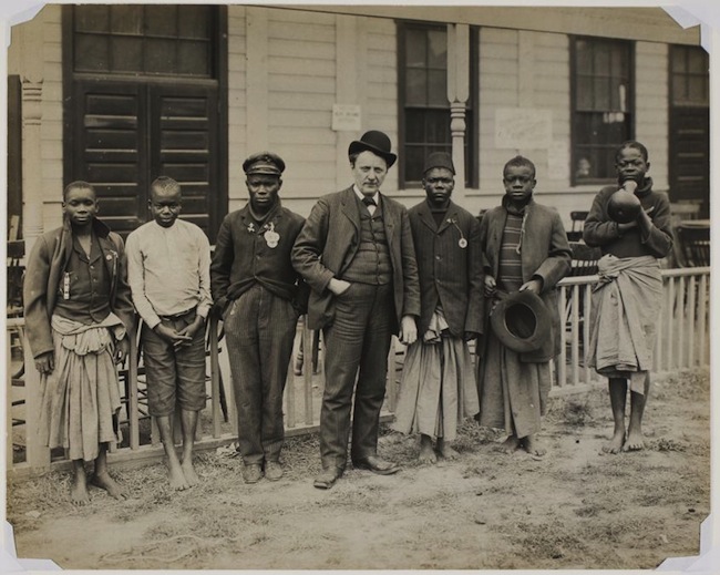 African Pigmies on display  in an American World's Fair at the turn-of-the-century.