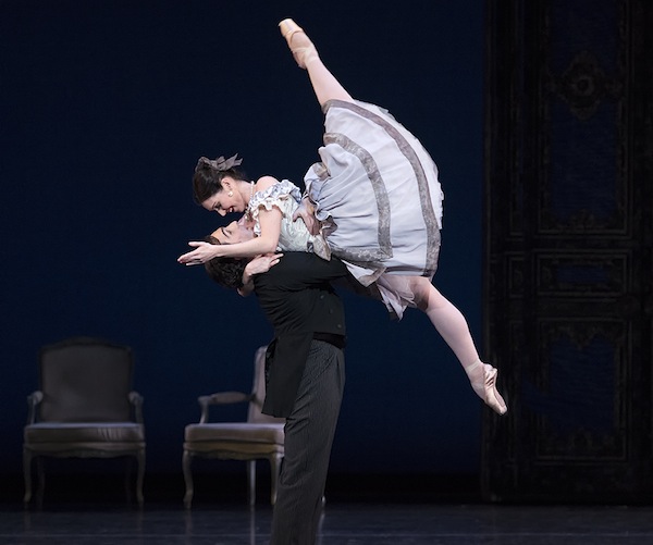 Kathleen Breen Combes and Yury Yanowsky of Boston Ballet in Val Caniparoli's "Lady of the Camellias." Photo: Gene Schiavone