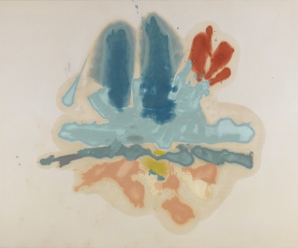 Helen Frankenthaler, "Hommage & ML," 1962, oil on canvas. Courtesy of the Helen Frankenthaler Foundation.