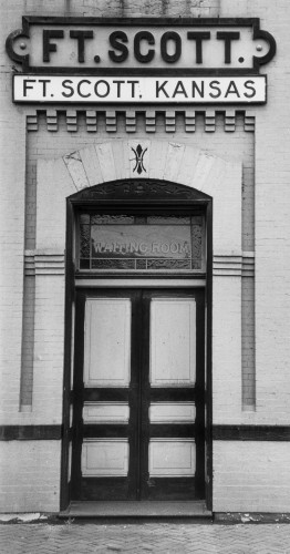 Railway Station Entrance, Fort Scott, Kansas, Gordon Parks. Photo courtesy of Museum of Fine Arts, Boston.