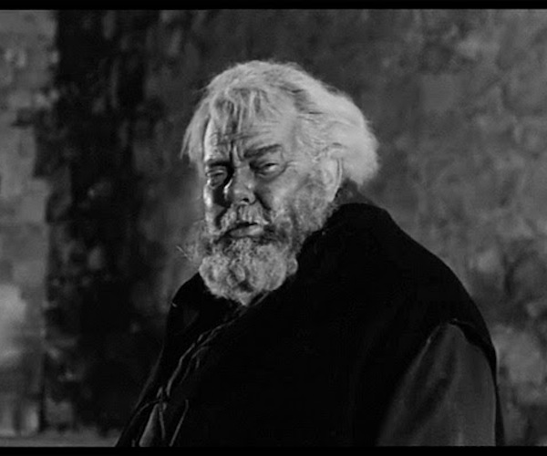 Orson Welles as a magnificent Falstaff in "Chimes at Midnight."