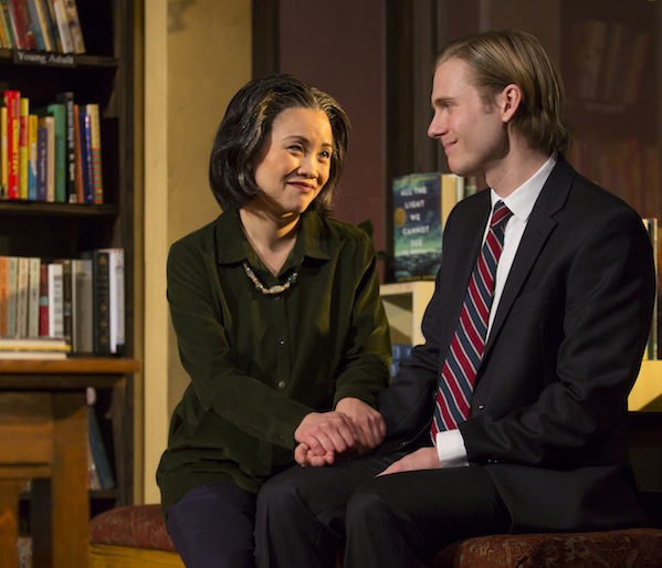 Tina Chilip (Linda) and Zachary Booth (Daniel). A timely new drama by A. Rey Pamatmat about forgiveness and second chances, after all the terrible things I do plays May 22 — June 21, 2015 at the South End / Calderwood Pavilion at the BCA. Photo: y T. Charles Erickson.