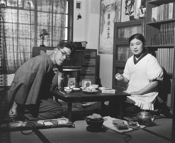 Kageyama Kōyō,. "Our Newly Married “Cultured Life” in the Jingumae Apartments, "1934. Gelatin silver print. Photo: Mead Art Museum, Amherst College, Amherst, Massachusetts. 