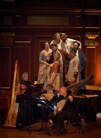 BEMF Vocal and Chamber Ensemble in BEMF's 2015 revival of Orfeo, Photo: Kathy Wittman