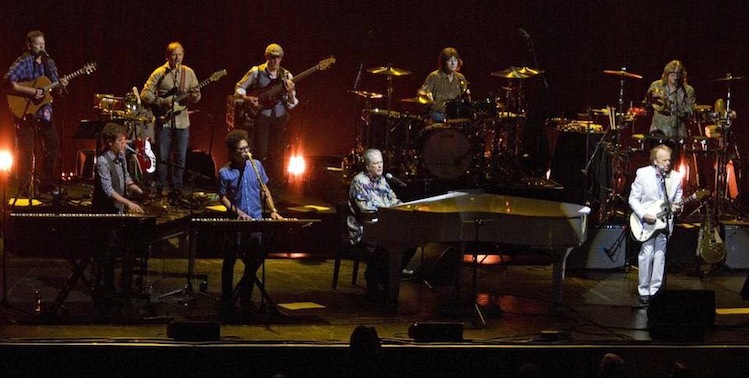 Brian Wilson and band at the Blue Hills Pavilion. Photo: