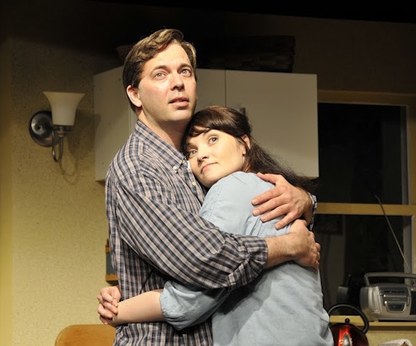 Tom Frey and Bridget Beirne in the Peterborough Players production of "Outside Millingar."