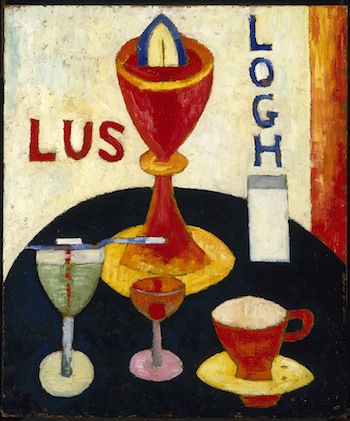 Marsden Hartley (American,1877-1943).Handsome Drinks, 1916. Oil on composition board. Photo: Courtesy of the Shelburne Museum