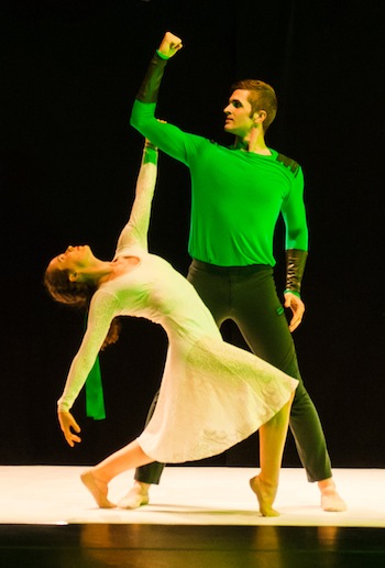 Laura Mead and Milan Misko of Jessica Lang Dance in "The Wanderer." Photo: Takao Komaru.
