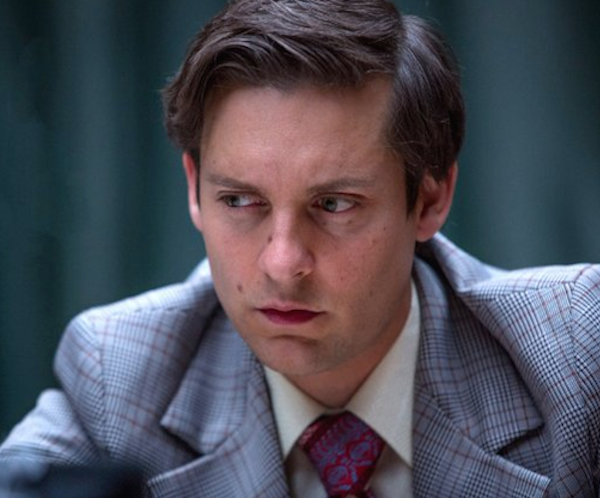 Toby Maguire as Bobby Fischer in "Pawn Sacrifice."