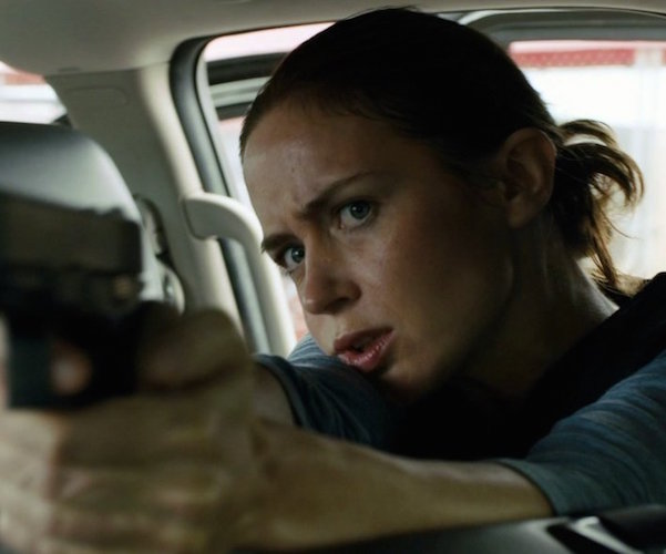 Emily Blunt in a scene from "Sicario."