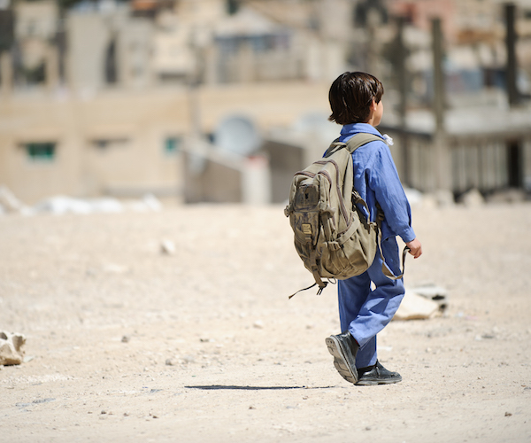 A glimpse of a young Syrian Refugee. Photo: courtesy of SONIC RELIEF