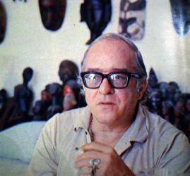 Poet and lyricist Vinicius de Moraes (1913–1980); Joyce toured with him in the mid-1970s.