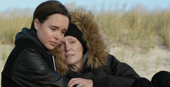 Julianne Moore and Ellen Page in a scene from "Freehold."