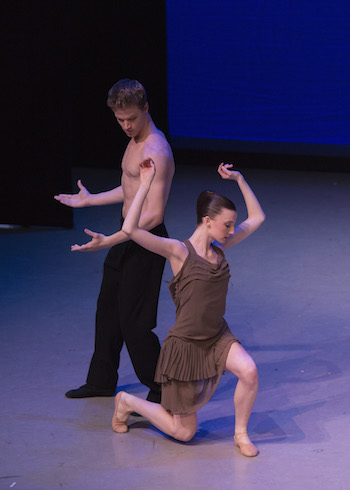 Sam Ainley and Erin O'Dea in Boyko Dossev's Ne Me Quitte Pas; photo by Igor Burlak, courtesy of Boston Ballet.