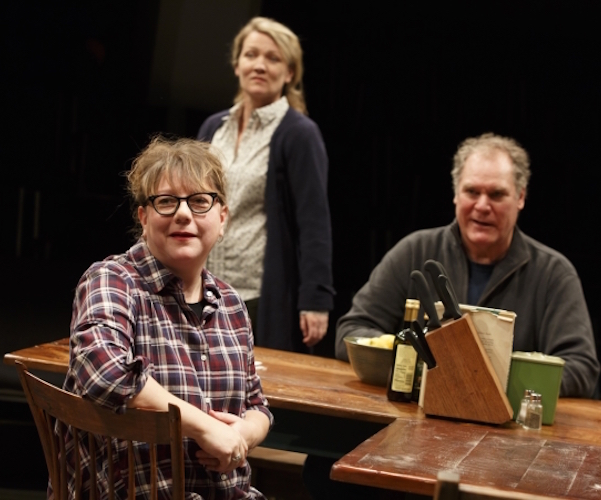 Amy Warren, Lynn Hawley, and Jay O. Sanders in Richard Nelson's "Hungry" at New York's Public Theater. Photo: Joan Marcus