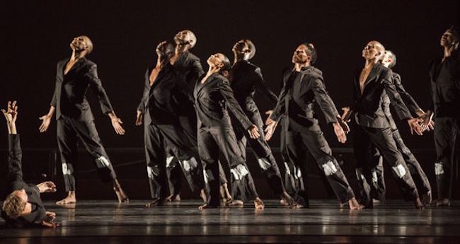 Alvin Ailey American Dance Theater in Robert Battle's "No Longer Silent." Photo :Paul Kolnik.