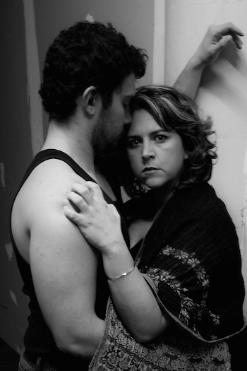 Jay Connolly as Jason and Caroline Watson-Felt as Medea in the Salem Theatre production of "Medea."