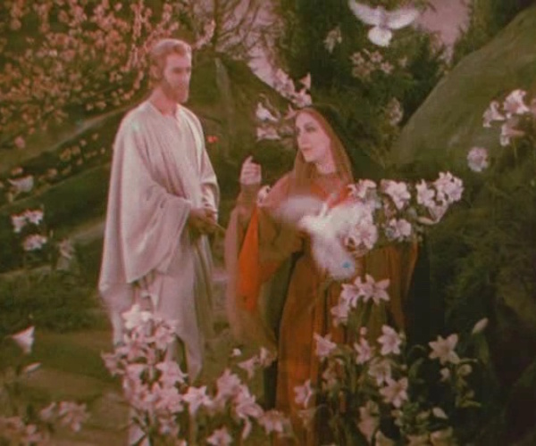 A color scene from 1927's "King of Kings."