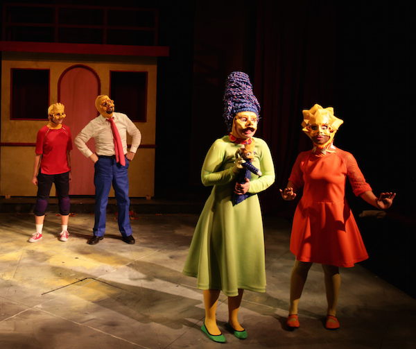 Aimee Doherty, Joseph Marrella, Gillian Mackay-Smith, and Linsey McWhorter in the Lyric Stage production of "Mr.Burns." Photo: Mark S. Howard.