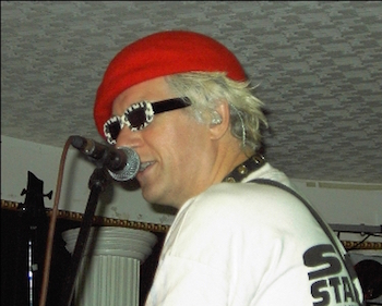 Captain Sensible of The Damned in action. 