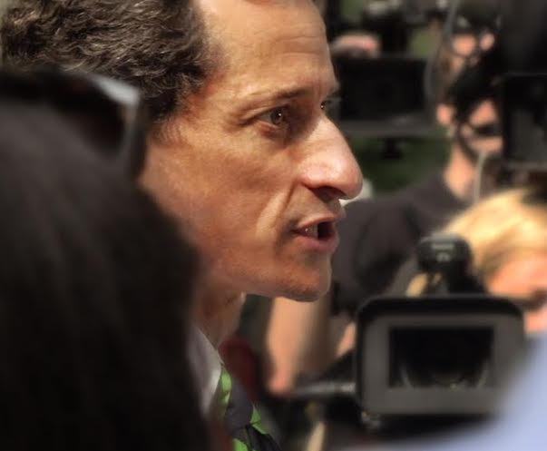A scene featuring Anthony Weiner in the documentary "Weiner." Photo: IFFBoston