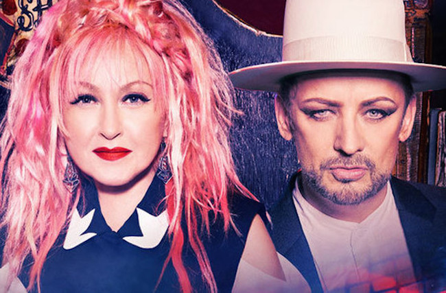 Cyndi Lauper and Boy George will perform in Boston this week.