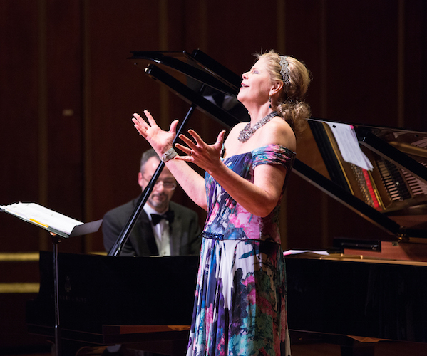 Susan Graham and Bradley Moore in a Celebrity Series of Boston recital Friday at Jordan Hall. Photo: Robert Torres.