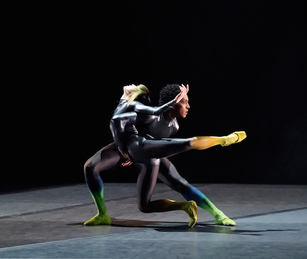 Misa Kuranaga and Irlan Silva in Karole Armitage's "Bitches Brew." Photo: Gene Schiavone, courtesy Boston Ballet