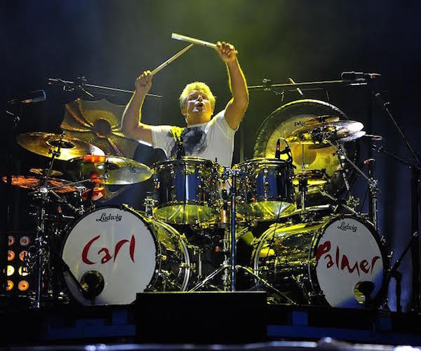 Drummer Carl Palmer in action. Photo: courtesy of the artist.