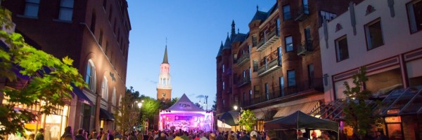 Burlington Discover Jazz Festival street view