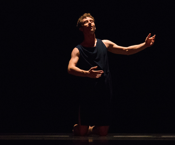 Luke Prunty of Gauthier Dance//Dance Company Theaterhaus Stuttgart in Johan Inger's "Now and Now." Photo: Hayim Heron