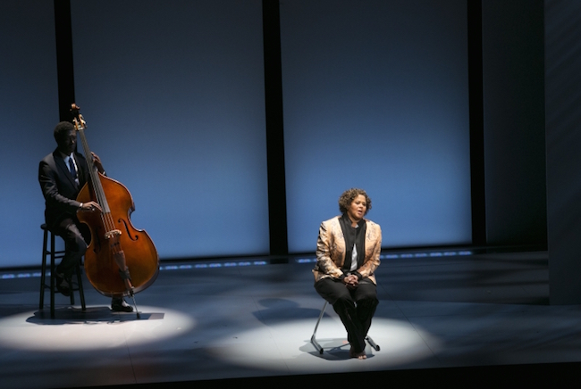 Anna Deavere Smith and Marcus Shelby in "Notes from the Field: Doing Time in Education." Photo: Evgenia Eliseeva.